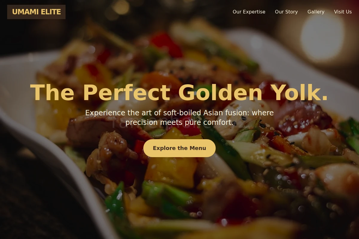 Soft-boiled Asian Fusion Food