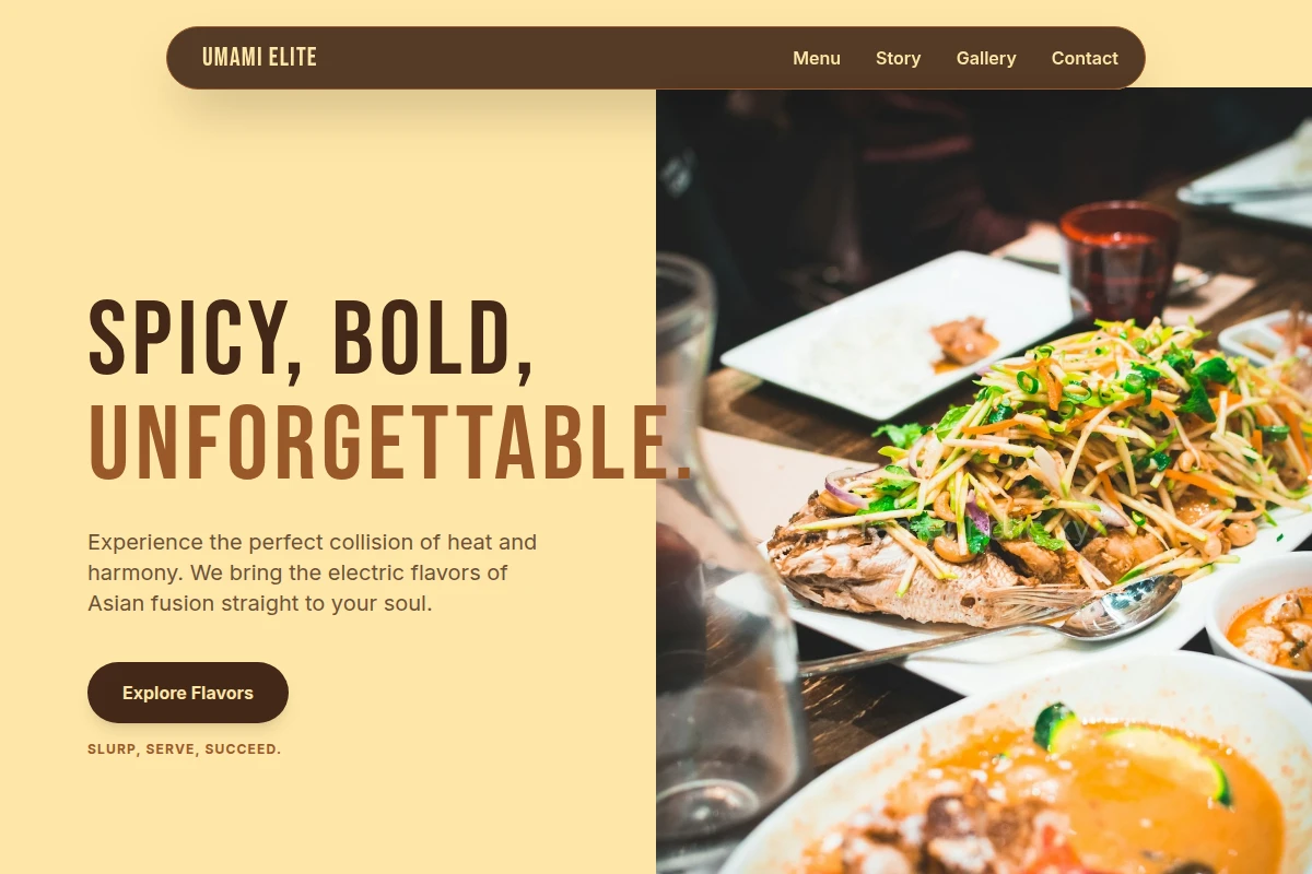 Spicy Asian Fusion Food