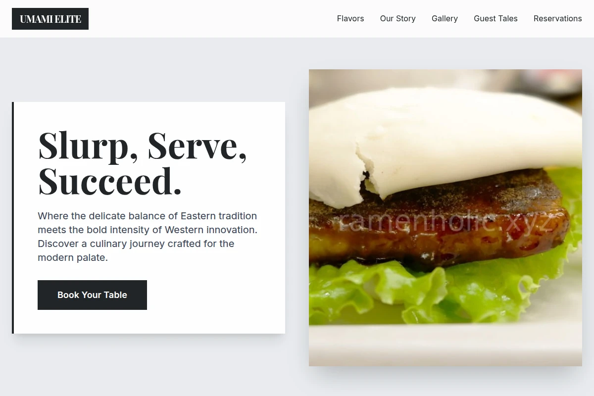 Gourmet Asian Fusion Food