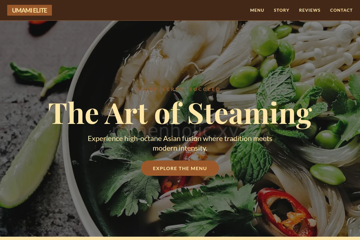 Steaming Asian Fusion Food