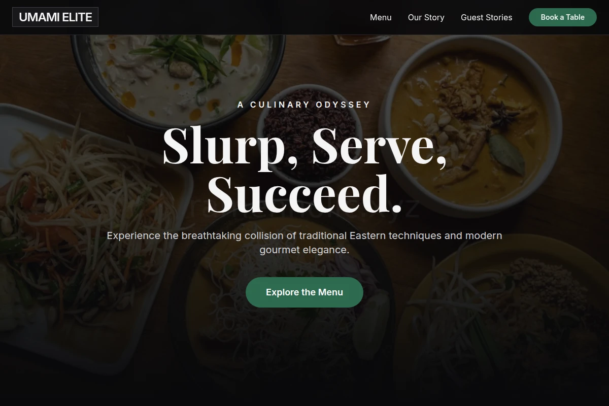 Gourmet Asian Fusion Food