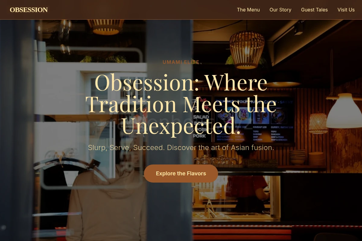 Obsession Asian Fusion Food
