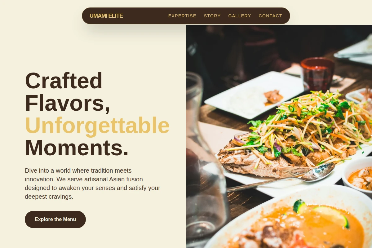 Artisan Asian Fusion Food