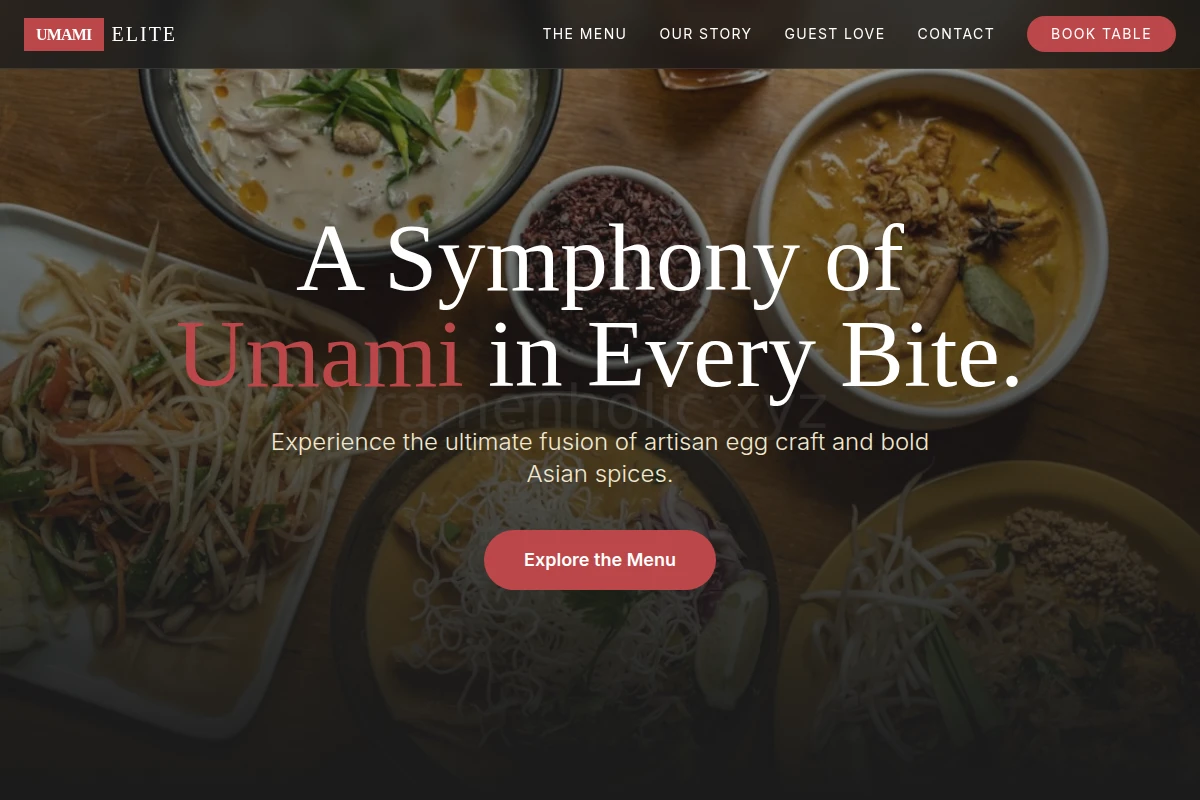 Egg Asian Fusion Food