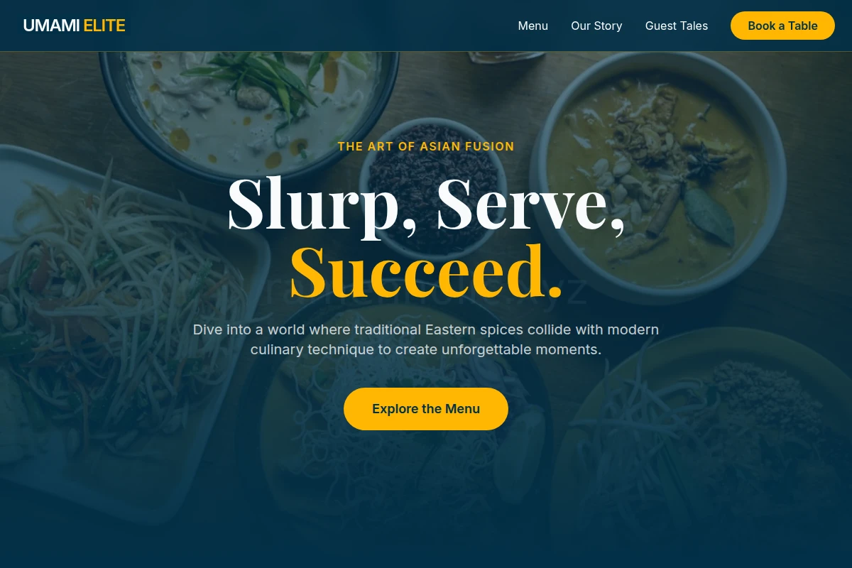 Savory Asian Fusion Food