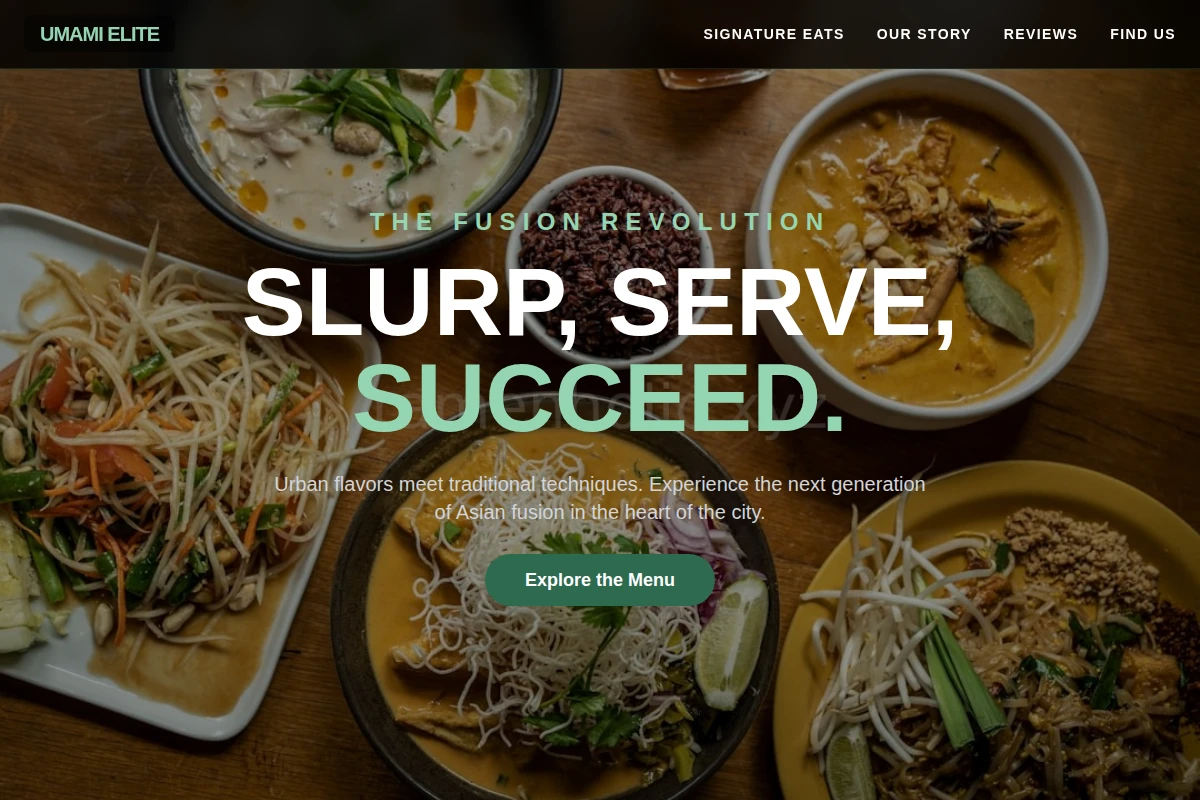 Urban Asian Fusion Food
