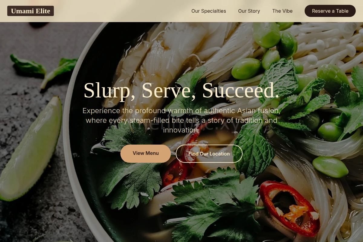 Steaming Asian Fusion Food