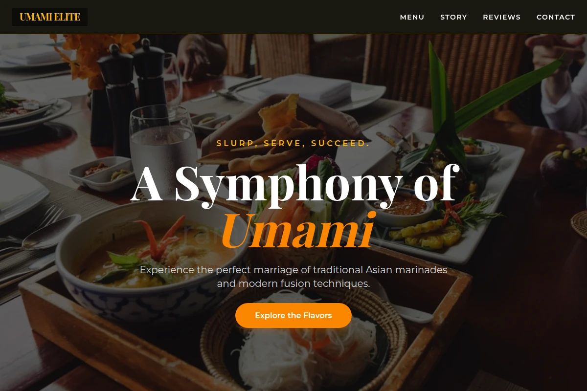 Marinated Asian Fusion Food