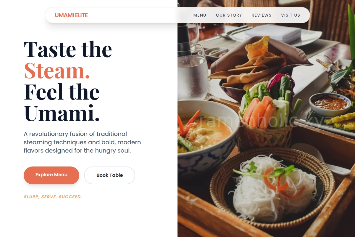 Steaming Asian Fusion Food