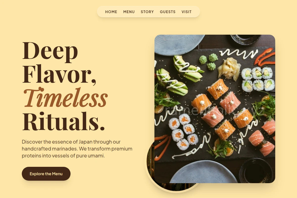 Marinated Japanese Food