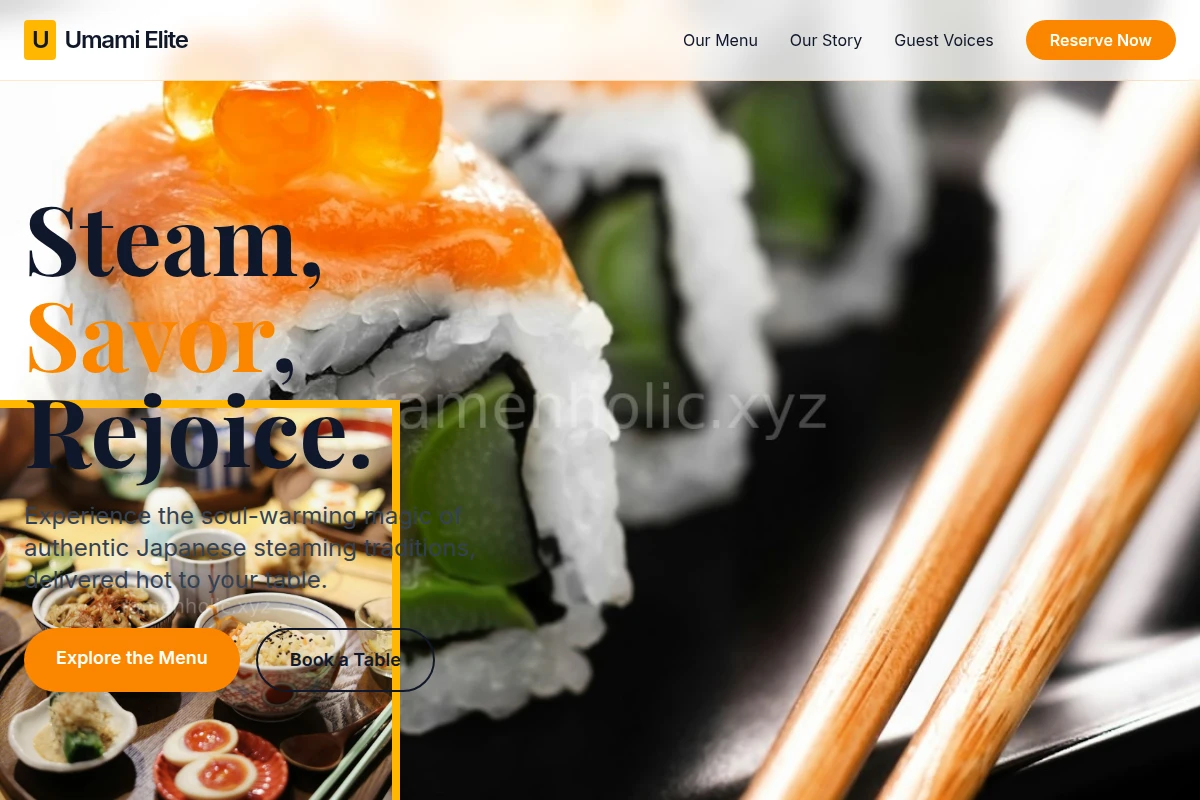 Steaming Japanese Food